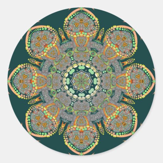 Shroom Circle Sticker (Voorkant)