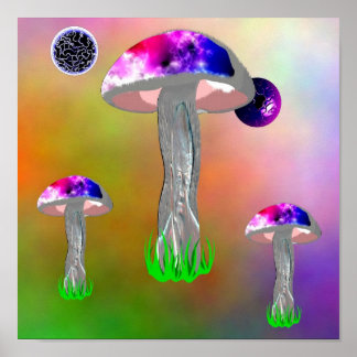 SHROOM SHIRT ZAZ, Shroom met uitzicht Poster