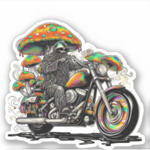 Shroomed Skeleton Cruise Sticker