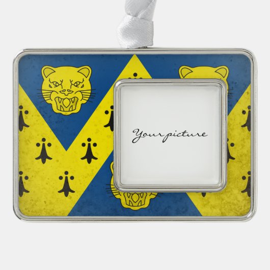 Shropshire Verzilverd Kader Ornament (Voorkant)