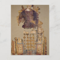 Shroud die een vrouw met een ankh afschildert