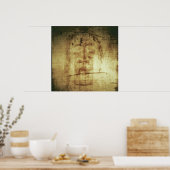 Shroud of Turin, Face Uitzicht Poster (Keuken)