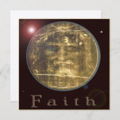 Shroud of Turin invintation (Voorkant / Achterkant)