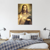 Shroud of Turin Jesus Christus face, Heilig Gezich Canvas Afdruk (Insitu (Slaapkamer))