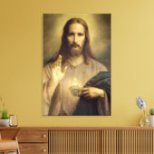 Shroud of Turin Jesus Christus face, Heilig Gezich Canvas Afdruk (Insitu (Woonkamer))