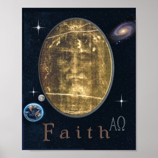 Shroud of Turin Two-Tone Coffee Mok Poster (Voorkant)