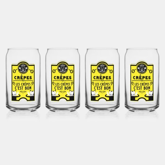 Shrove dinsdag pannenkoekdag blikvorm glas (Voorkant)