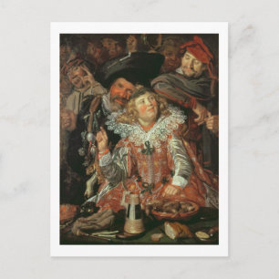 Shrovetide Revelers (The Merry Company) c.1615 (o Feestdagenkaart