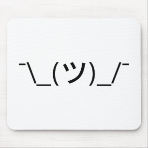 Shrug Emoticon Pennine_(ツ)_/ Japanse Kaomoji Muismat