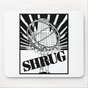 SHRUG Geïnspireerd door de Novel Atlas-schouderkl Muismat