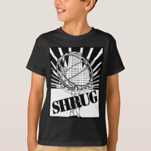 SHRUG Geïnspireerd door de Novel Atlas-schouderkl T-shirt