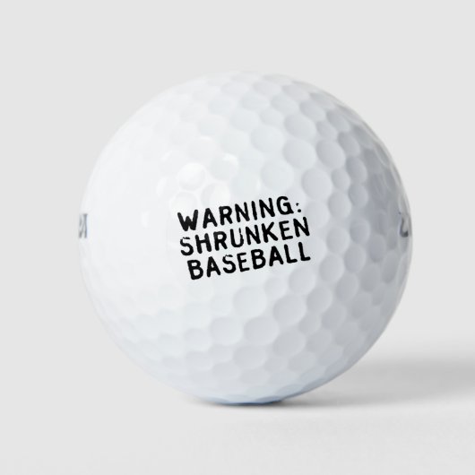"Shrunken Baseball" golfballen (Voorkant)