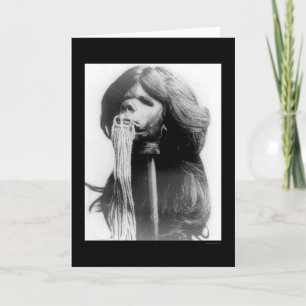 Shrunken Head in Ecuador 1894 Kaart