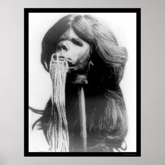 Shrunken Head in Ecuador 1894 Poster (Voorkant)
