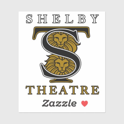 SHS Theater Custom-Cut Vinyl Sticker (Vel)