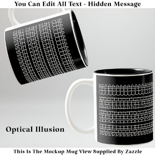 Shu Duh Fuh Cup Verborgen Bericht 135WB Ongebruike Tweekleurige Koffiemok