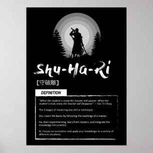 Shu-Ha-Ri - Japans concept voor succes Poster