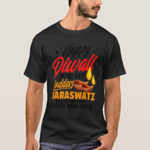 Shubh Deepalawi Happy Diwali Goddess Saraswati Diw T-shirt