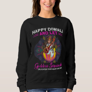 Shubh Deepalawi Happy Diwali Goddess Saraswati Diw Trui