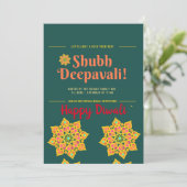 Shubh Deepawali Bonne Invitation Diwali (Debout devant)