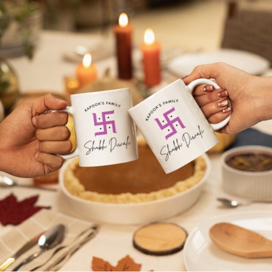 Shubh Diwali aanpasbaar Koffiemok
