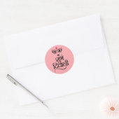 Shubh Diwali modern en elegant Ronde Sticker (Envelop)