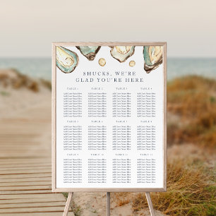 "Shucks" Kust Oyster Trouwstoel Grafiek Poster