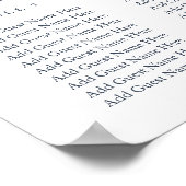 "Shucks" Kust Oyster Trouwstoel Grafiek Poster (Hoek)