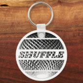 Shuffle dans disco bal in zilver sleutelhanger (Achterkant)