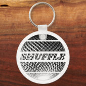 Shuffle dans disco bal in zilver sleutelhanger (Voorkant)