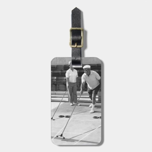 Shuffleboard Bagagelabel (Voorkant verticaal)