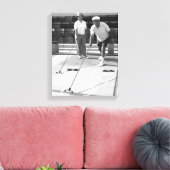 Shuffleboard Canvas Afdruk (Insitu (Woonkamer))