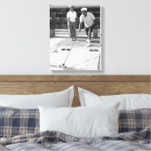 Shuffleboard Canvas Afdruk (Insitu (Slaapkamer))