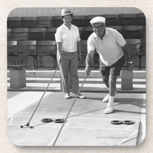 Shuffleboard Drankjes Onderzetter (Voorkant)