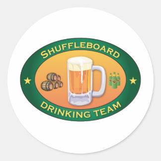 Shuffleboard Drink team Ronde Sticker