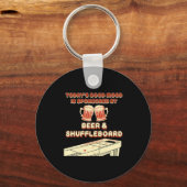 Shuffleboard Player Beer  Sleutelhanger (Voorkant)