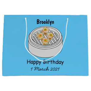 Shumai dim sum cartoon illustratie groot cadeauzakje