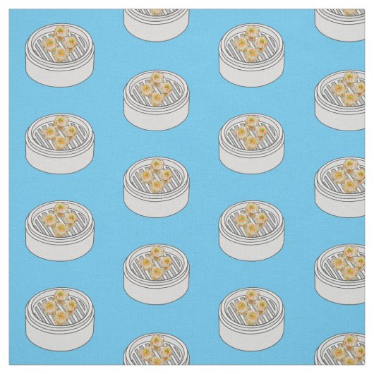 Shumai dim sum cartoon illustratie stof (Swatch)