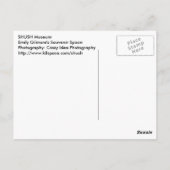 SHUSH Museum Exhibit 17: Emily's Gilmore's Spoon Briefkaart (Achterkant)