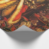 Shushing Santa cropped Cadeaupapier (Hoek)