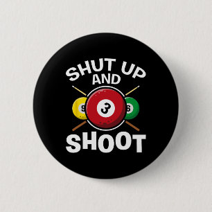 Shut and Shoot Pool Spelers Snooker Spel Biljart Ronde Button 5,7 Cm