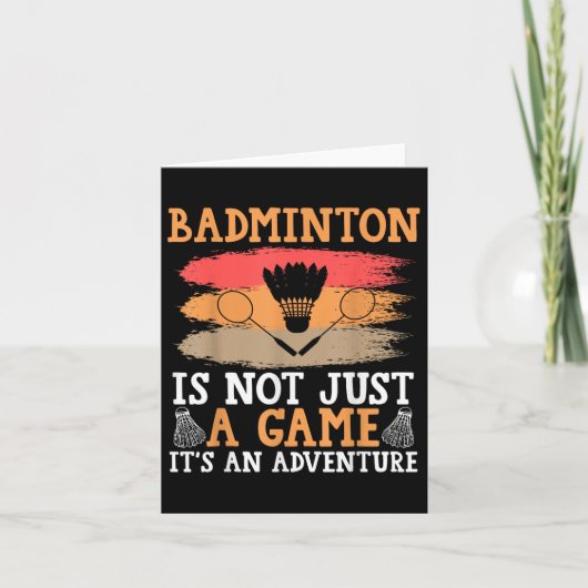 Shuttle Badminton Kaart (Voorkant)