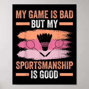 Shuttle Badminton Player 7 Poster