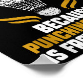 Shuttle Badminton Player _7 Poster (Hoek)