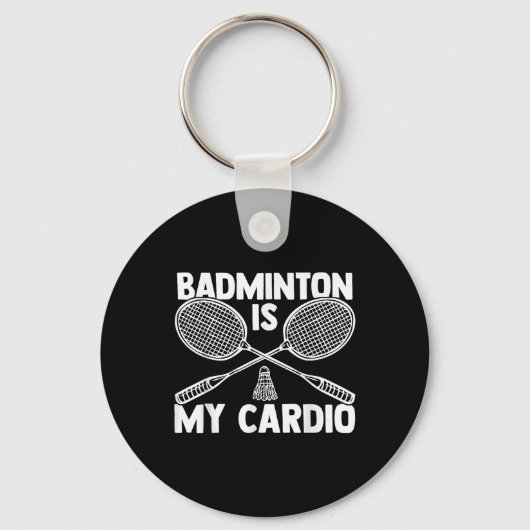Shuttle Badminton Player 8 Sleutelhanger (Voorkant)