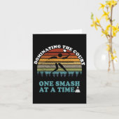 Shuttle Badminton Player Quote Kaart (Gele Bloem)