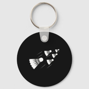 Shuttle Badminton Player Sleutelhanger