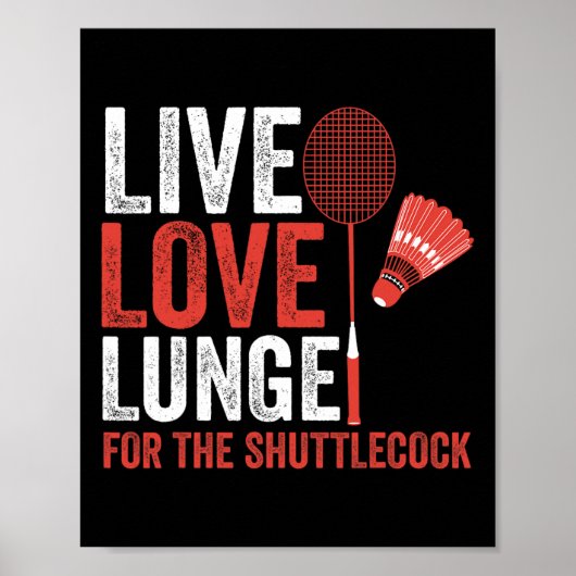 Shuttle Badminton Poster (Voorkant)