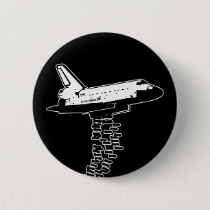 Shuttle Bomber Ronde Button 5,7 Cm