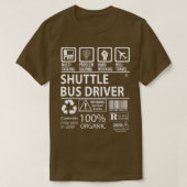 Shuttle Bus Driver MultiTasking Certified Job Gift T-shirt (Design voorkant)
